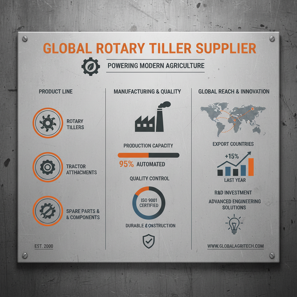 Find The Best Rotary Tiller Supplier For Agricultural Needs