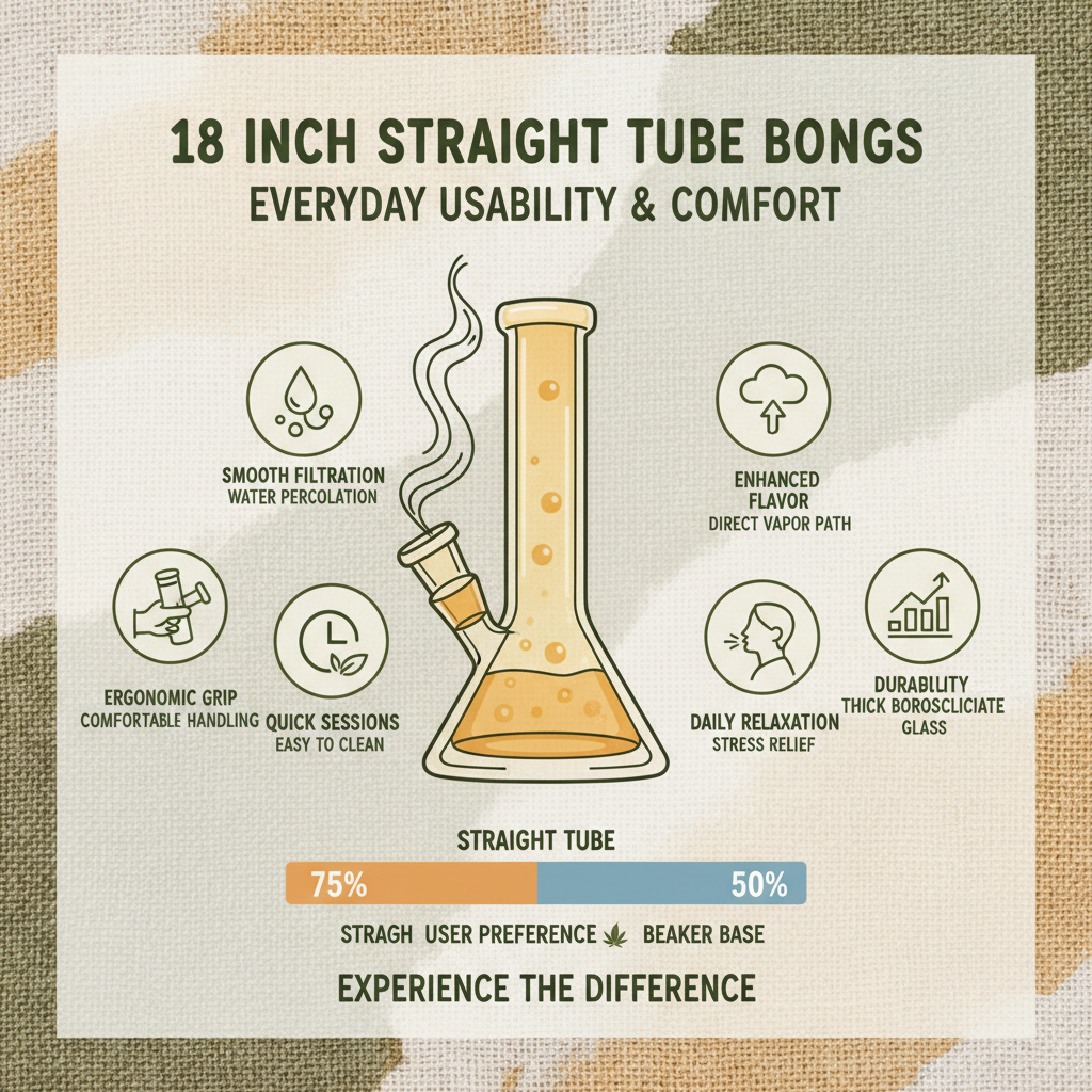 Explore the Benefits of an 18 Inch Straight Tube Bong for a Smoother Experience