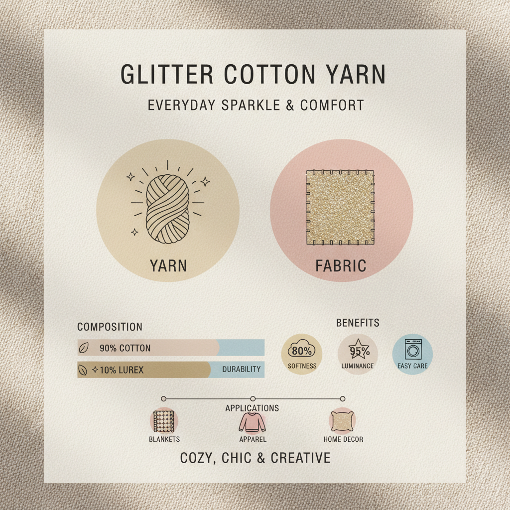 Exploring the Magic of Glitter Cotton Yarn for Creative Projects Exploring the Magic of Glitter Cotton Yarn for Creative Projects