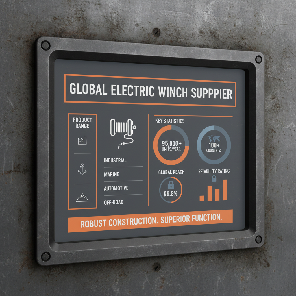 Find the Premier Electric Winch Supplier for Reliable Performance