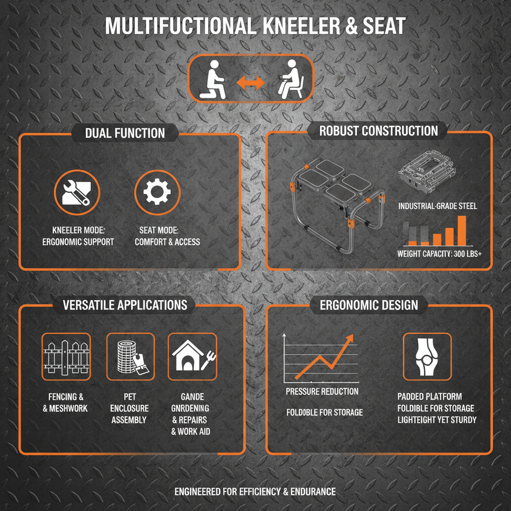 multifunctional kneeler and seat