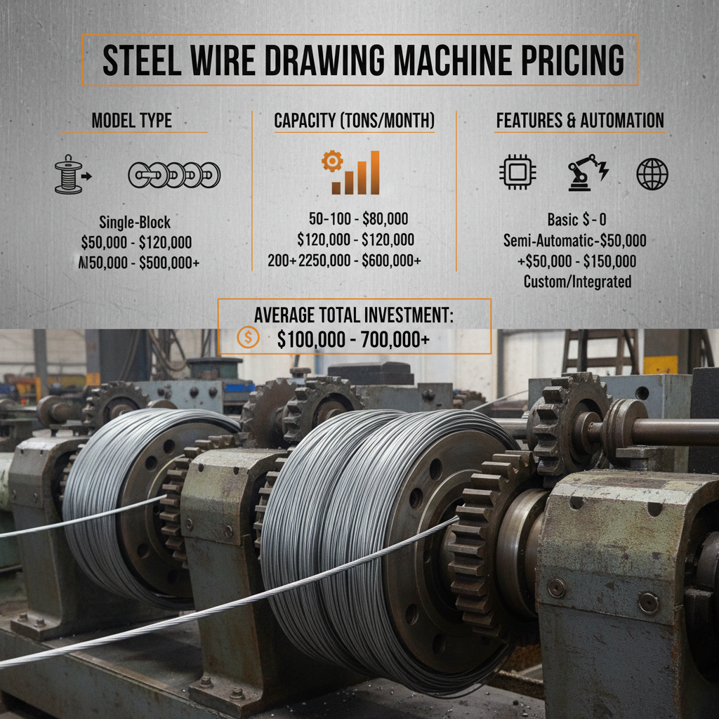 steel wire drawing machine price