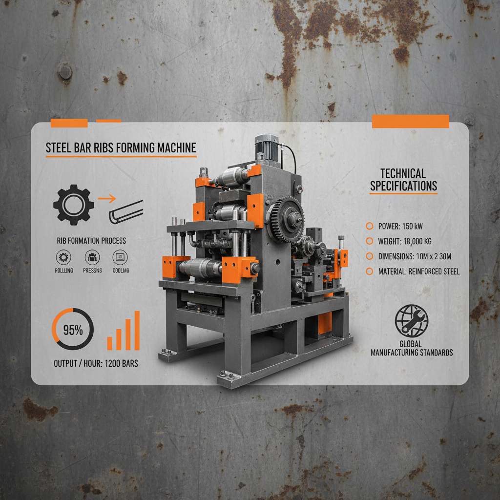 steel bar ribs forming machine