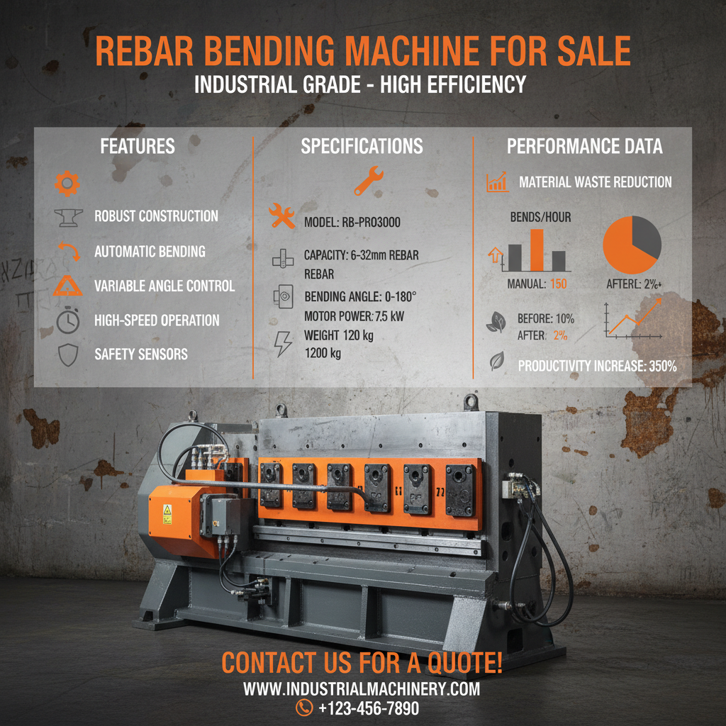 rebar bending machine for sale