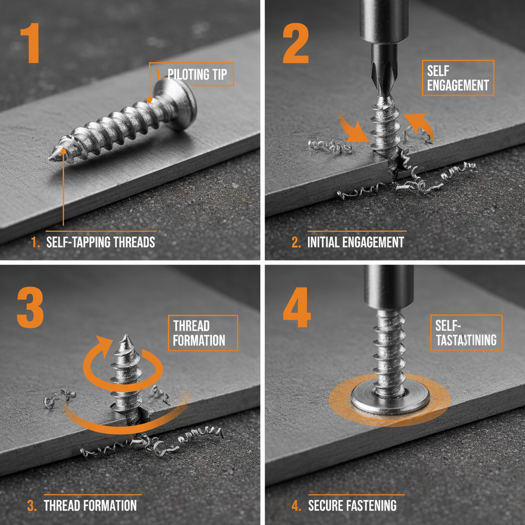 10x1 self tapping screw