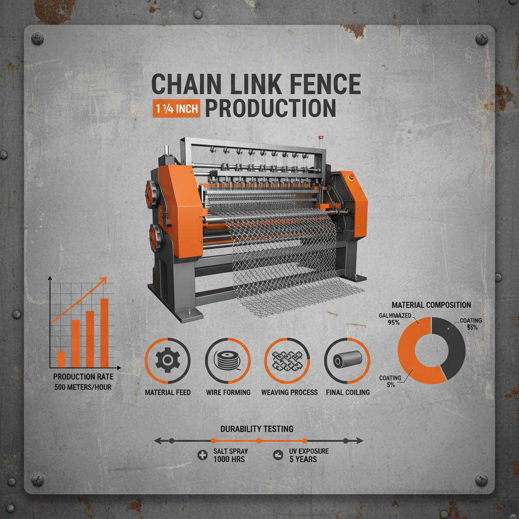 1 1 4 chain link fence