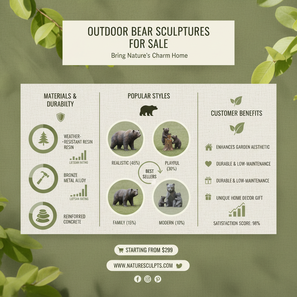 Find Majestic Outdoor Bear Statues for Sale to Enhance Your Garden Decor