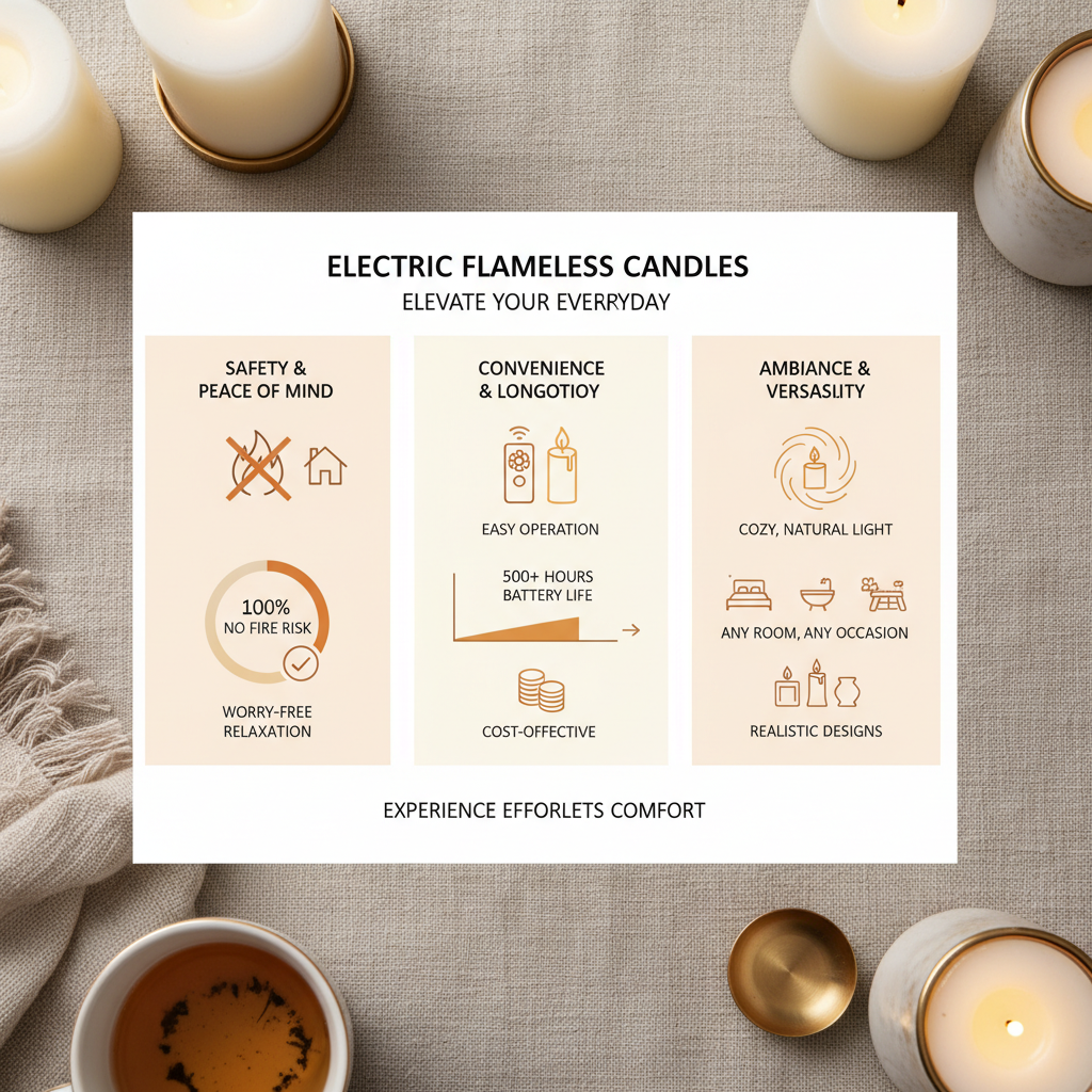 Enhance Your Home Ambiance with Safe Electric Flameless Candles