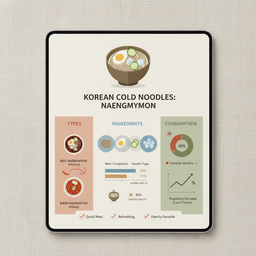 Discover the Refreshing World of Korean Cold Noodles Naengmyeon A Culinary Delight