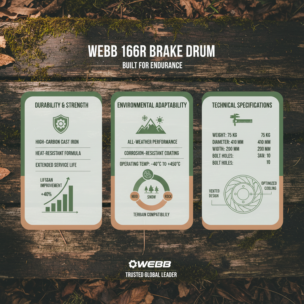 Comprehensive Guide to the Webb 166R Brake Drum for Heavy Duty Applications