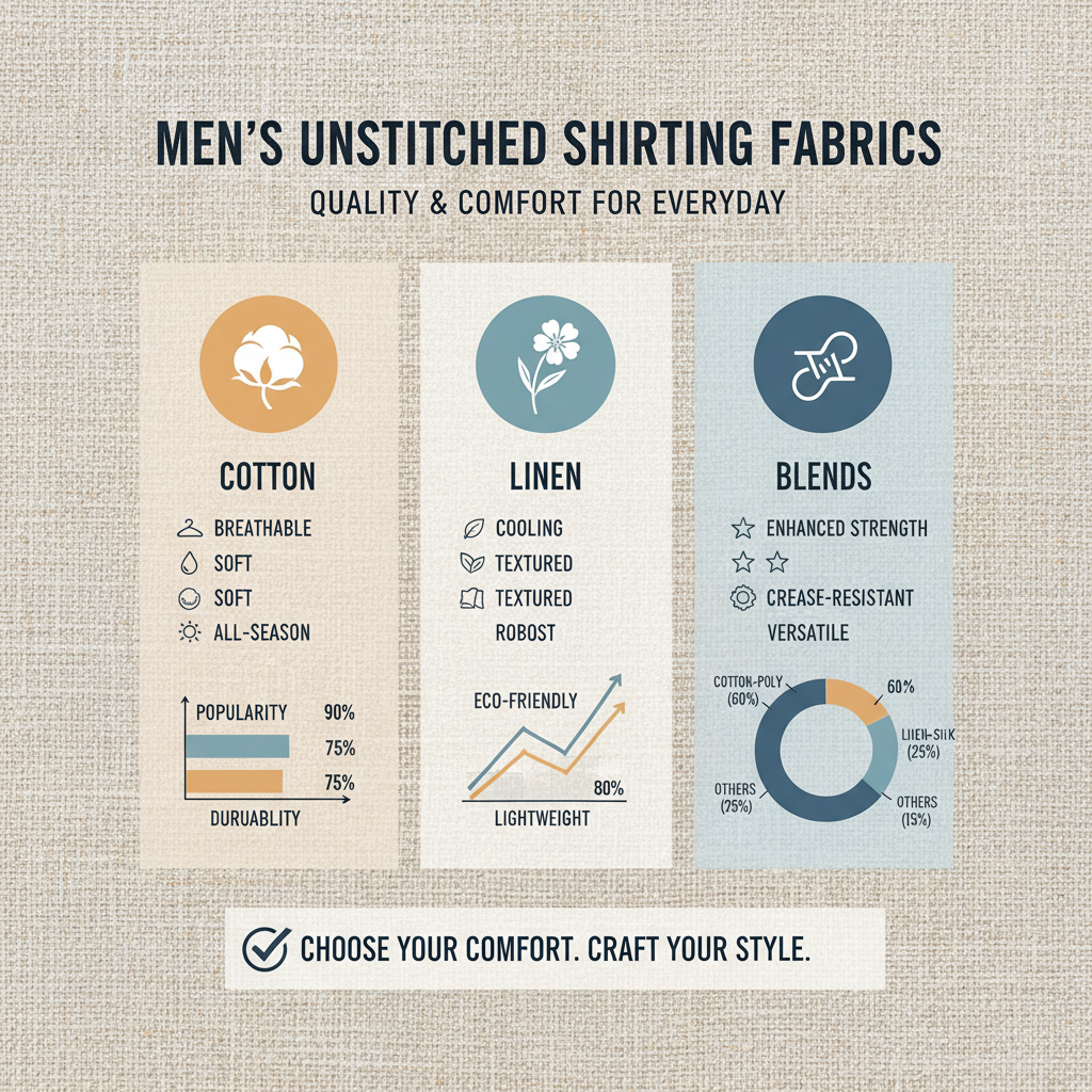 Sourcing Premium Men's Unstitched Shirts for Business Success