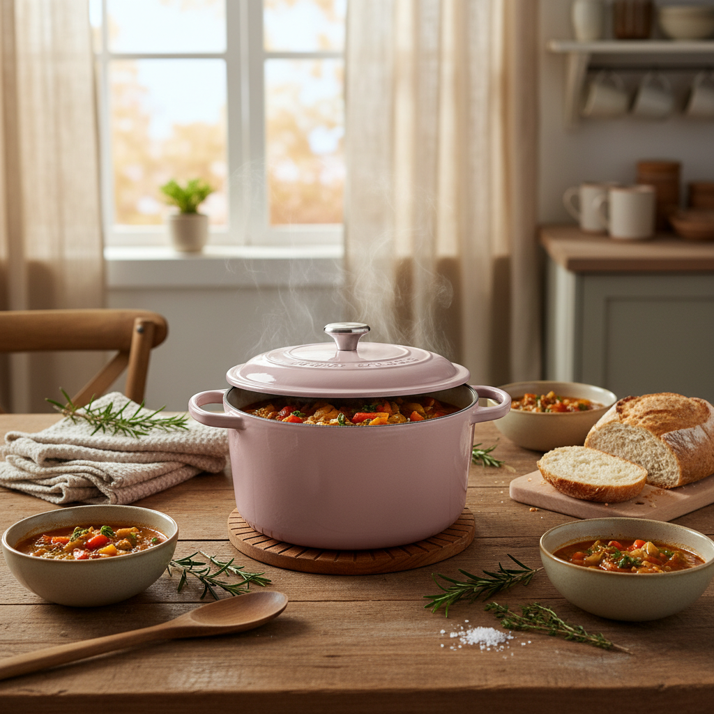 Elevate Your Cooking with a Vibrant Pink Dutch Oven 5 Qt
