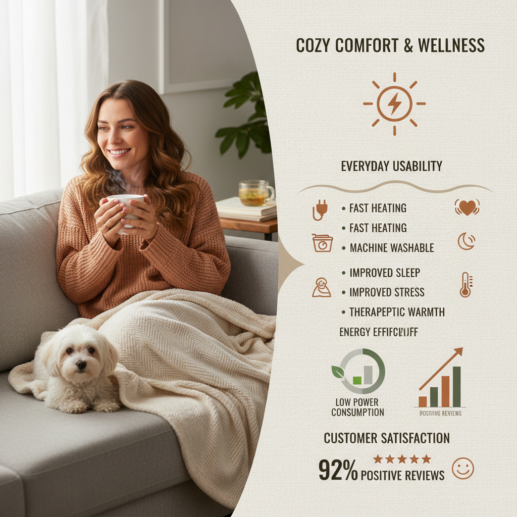 Stay Cozy with an Electric Throw Blanket for Ultimate Winter Warmth