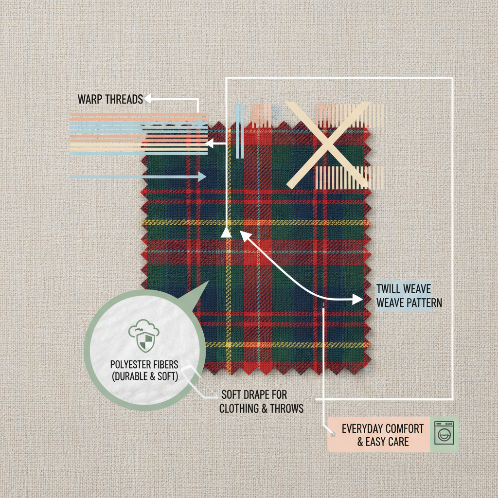 Exploring the Versatility of Polyester Tartan Fabric for Fashion and Home Decor