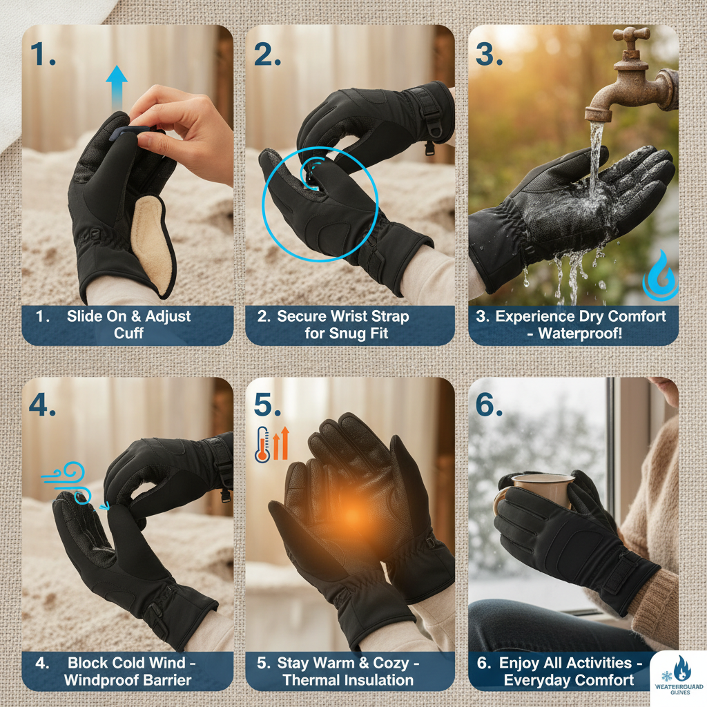Essential Waterproof Windproof Thermal Gloves for Cold Weather Protection Essential Waterproof Windproof Thermal Gloves for Cold Weather Protection