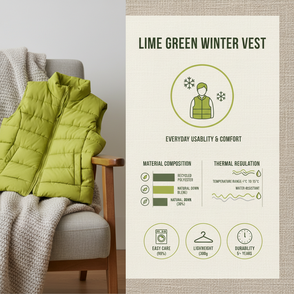 Stay Warm and Stylish with a Lime Green Winter Vest This Season