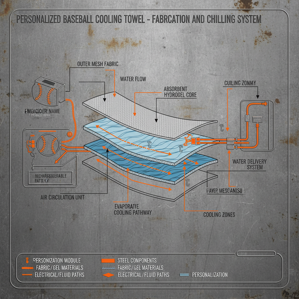 Stay Cool with Personalized Baseball Cooling Towels for Teams and Players