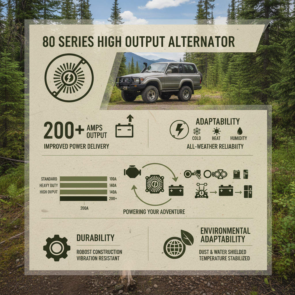 Maximize Vehicle Power with the Robust 80 Series High Output Alternator