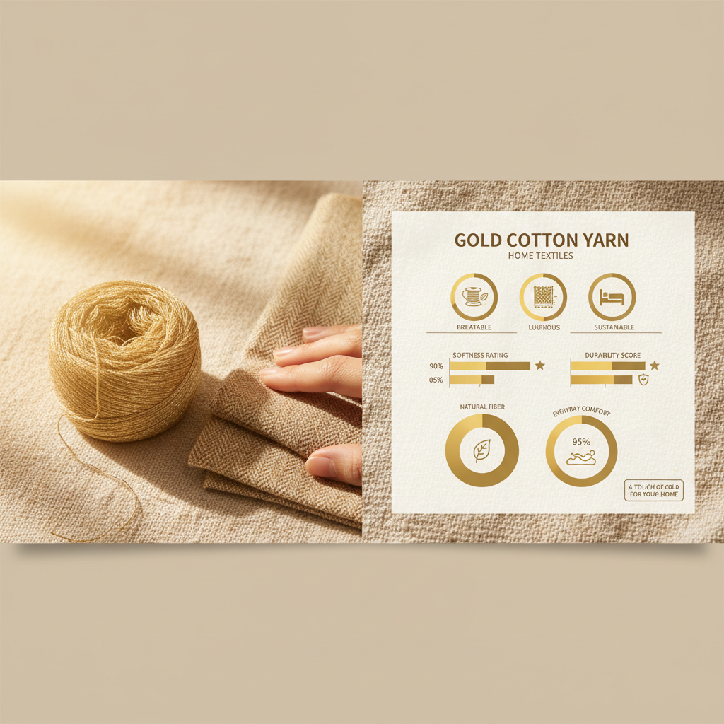 Exploring the Luxurious World of Gold Cotton Yarn and Its Versatile Uses