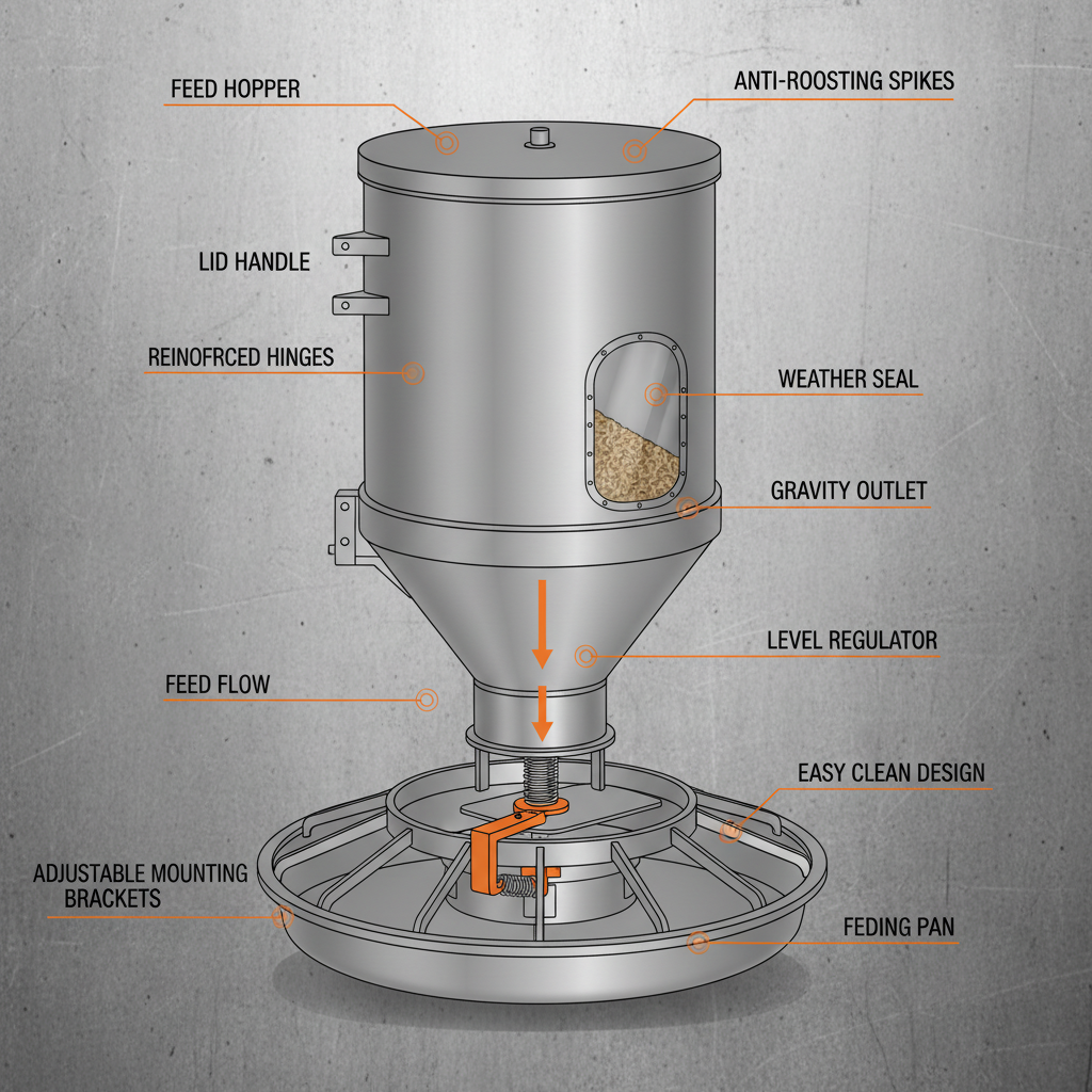 Optimize Livestock Feeding with Durable Stainless Steel Gravity Feeders