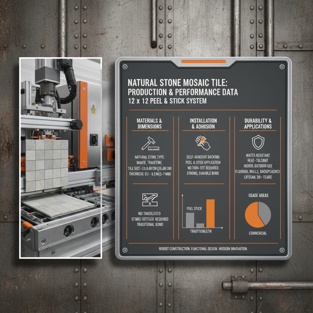 Elevate Your Home with Stunning 12 x 12 Natural Stone Peel Stick Mosaic Tile