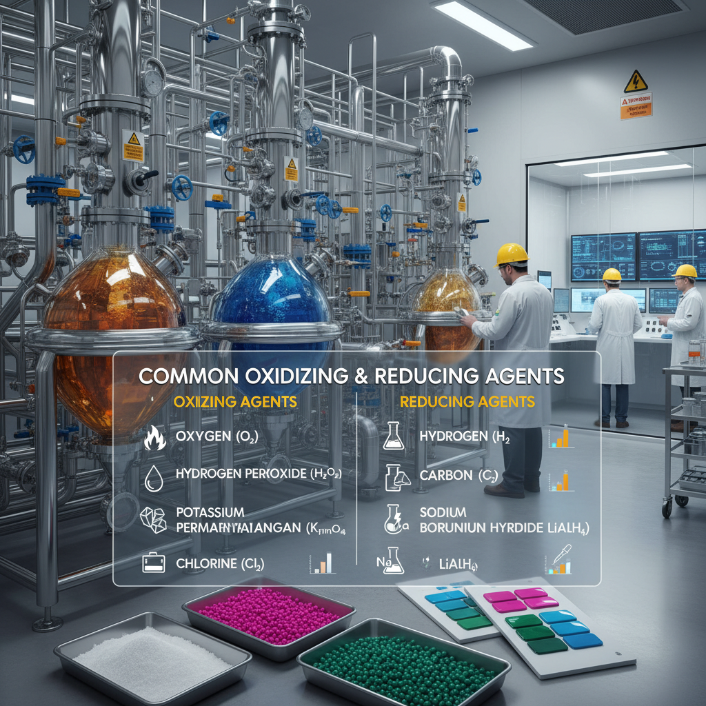 common oxidizing and reducing agents