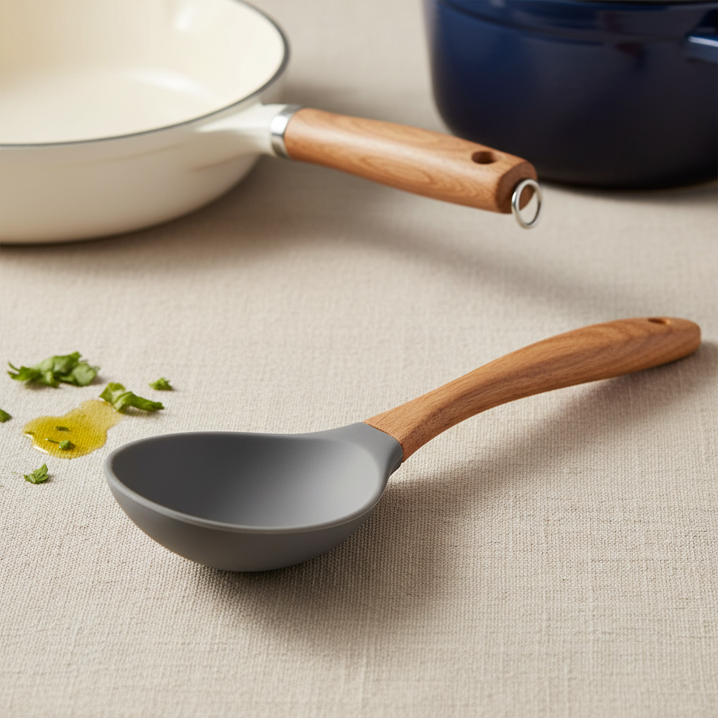 silicone spoon for non stick pan