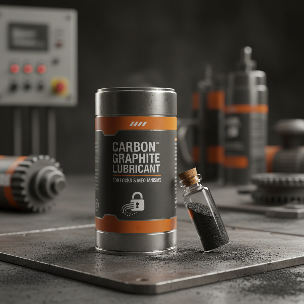 powdered graphite lubricant for locks