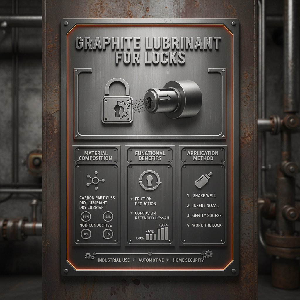 powdered graphite lubricant for locks