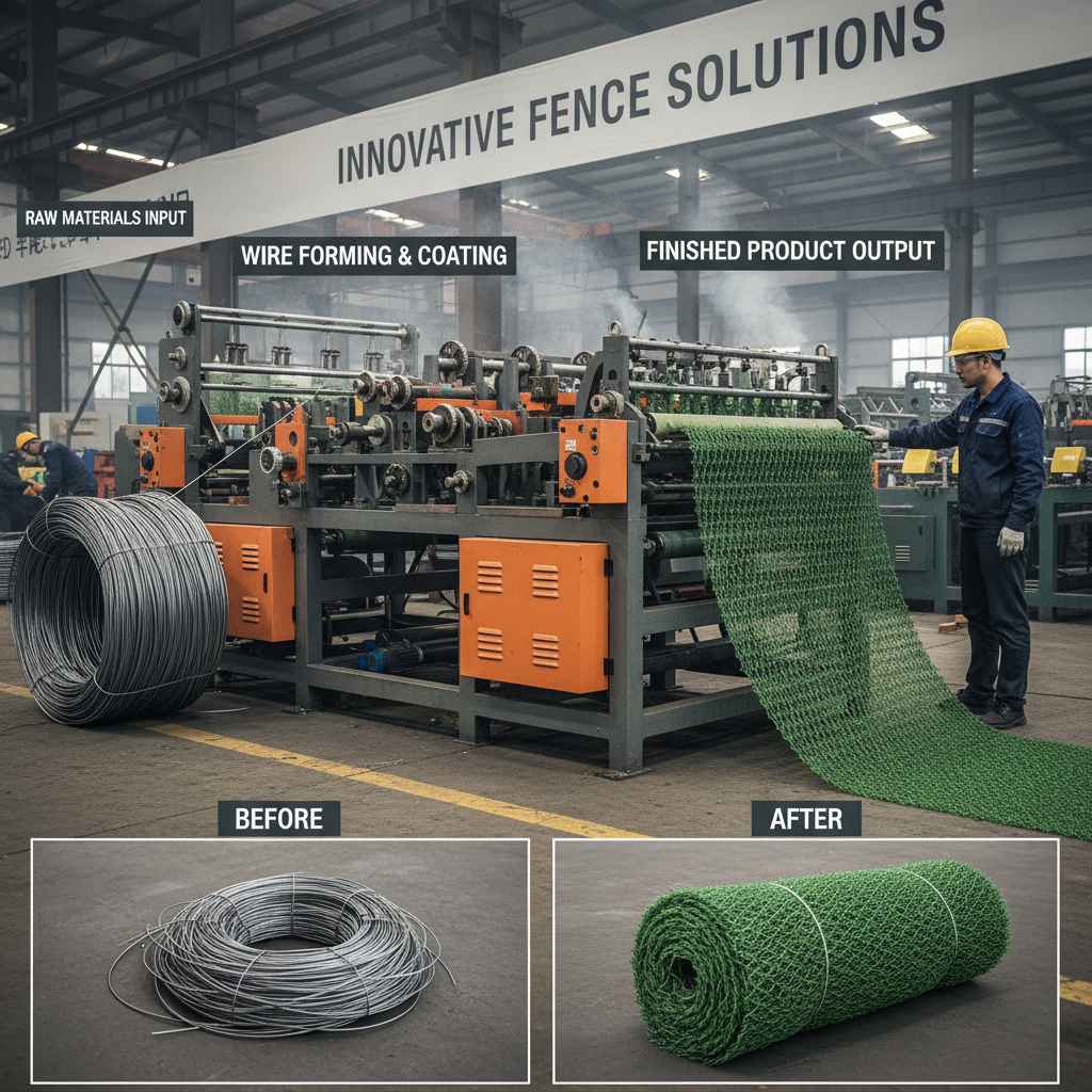 PVC plastic grass wire fence machine