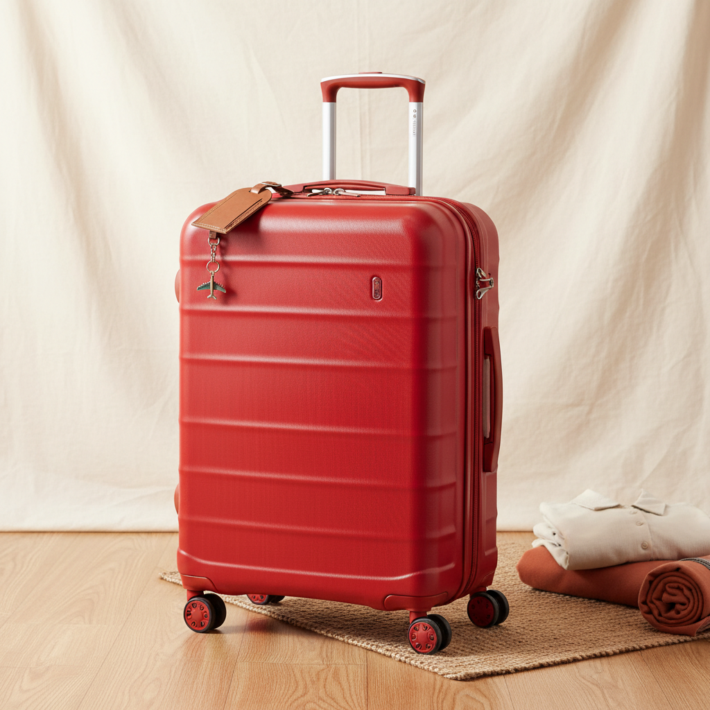 red suitcase