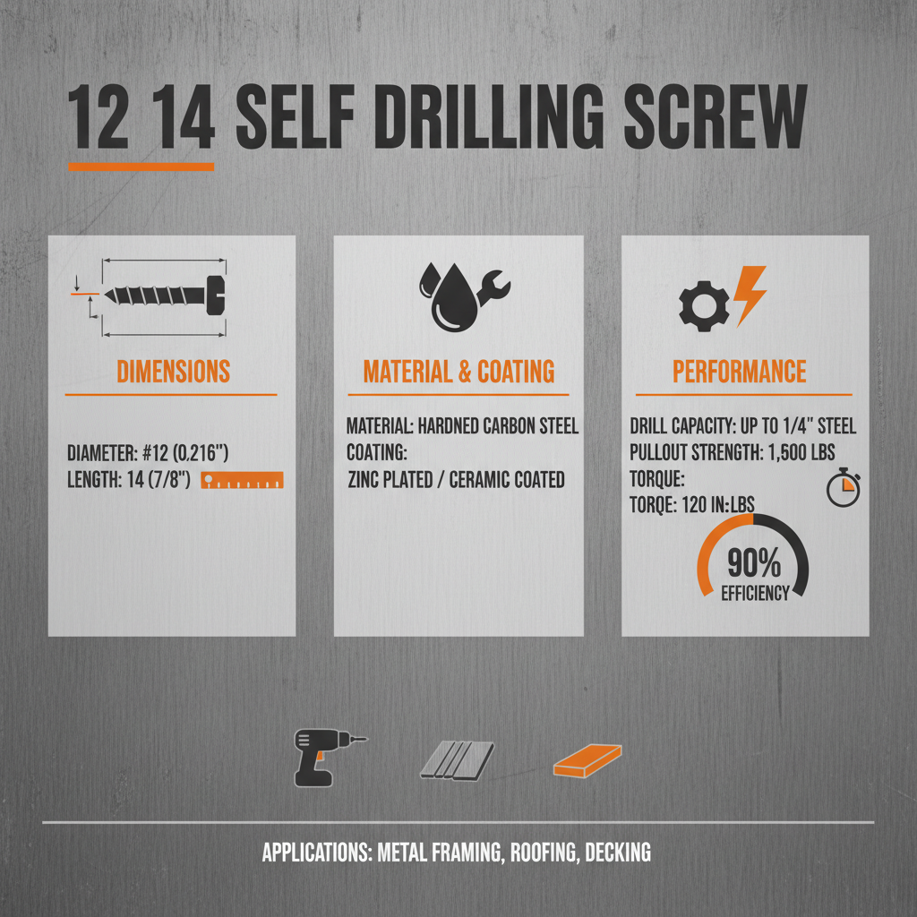 12 14 self drilling screw