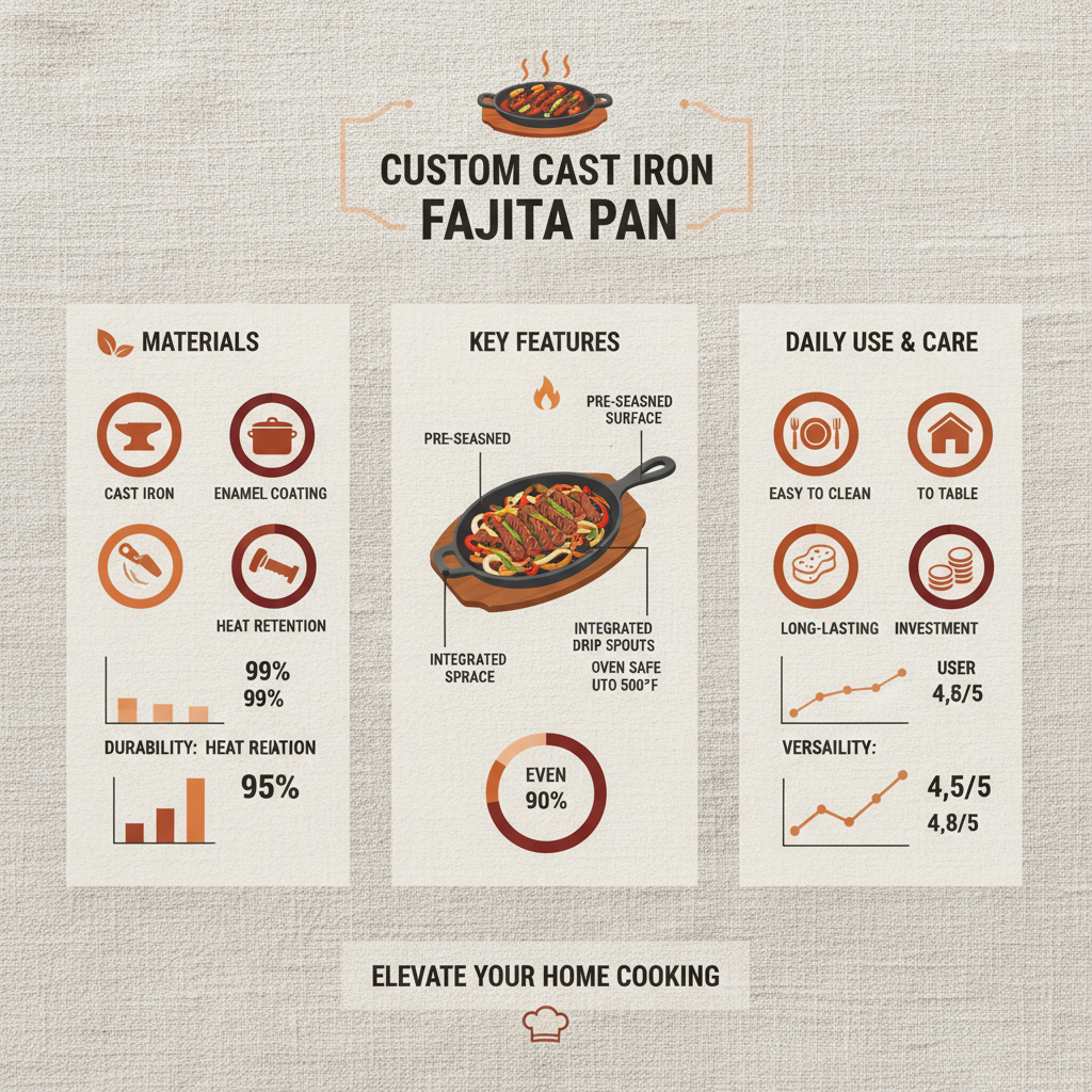 custom cast iron fajita pan