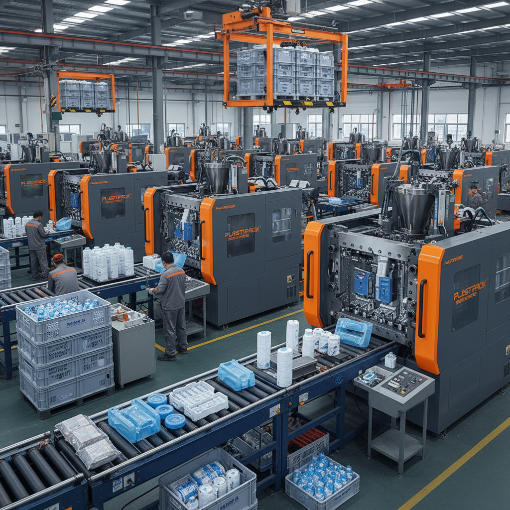 Production of injection molded packaging parts factory
