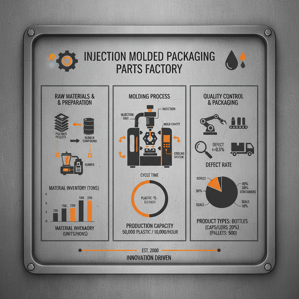 Production of injection molded packaging parts factory