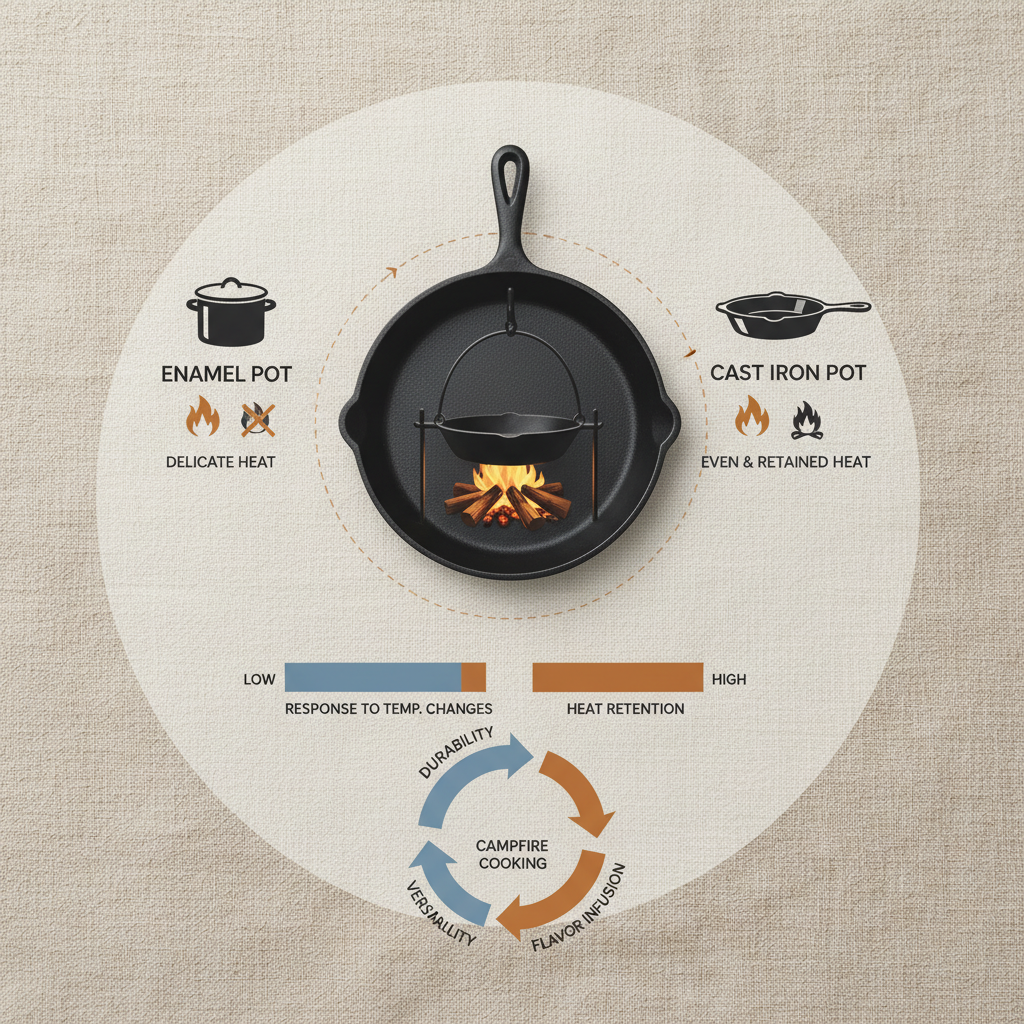 cast iron pan campfire