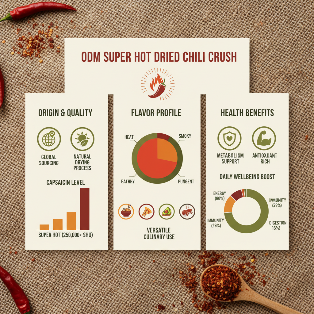 odm super hot dried chili crush