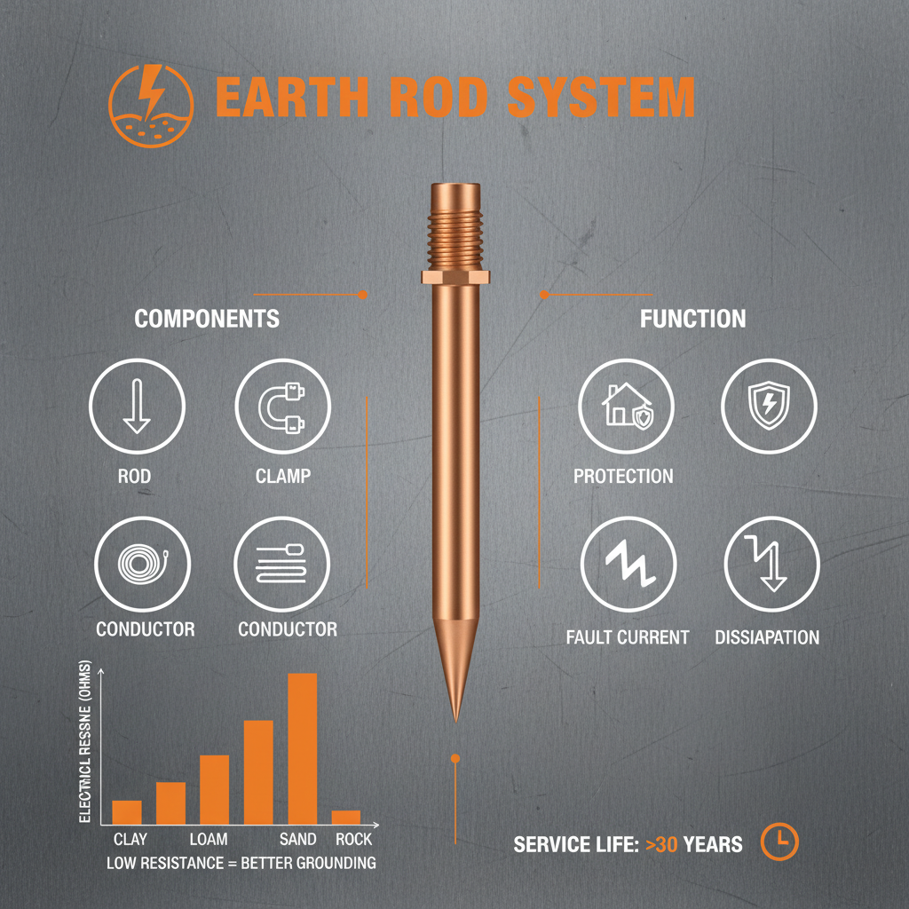 Comprehensive Guide to Earth Rods for Electrical Safety and Grounding Systems