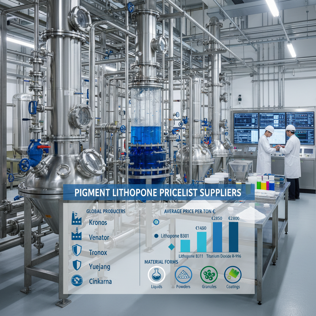 Comprehensive Pigment Lithopone Pricelist Suppliers Guide For Optimal Sourcing