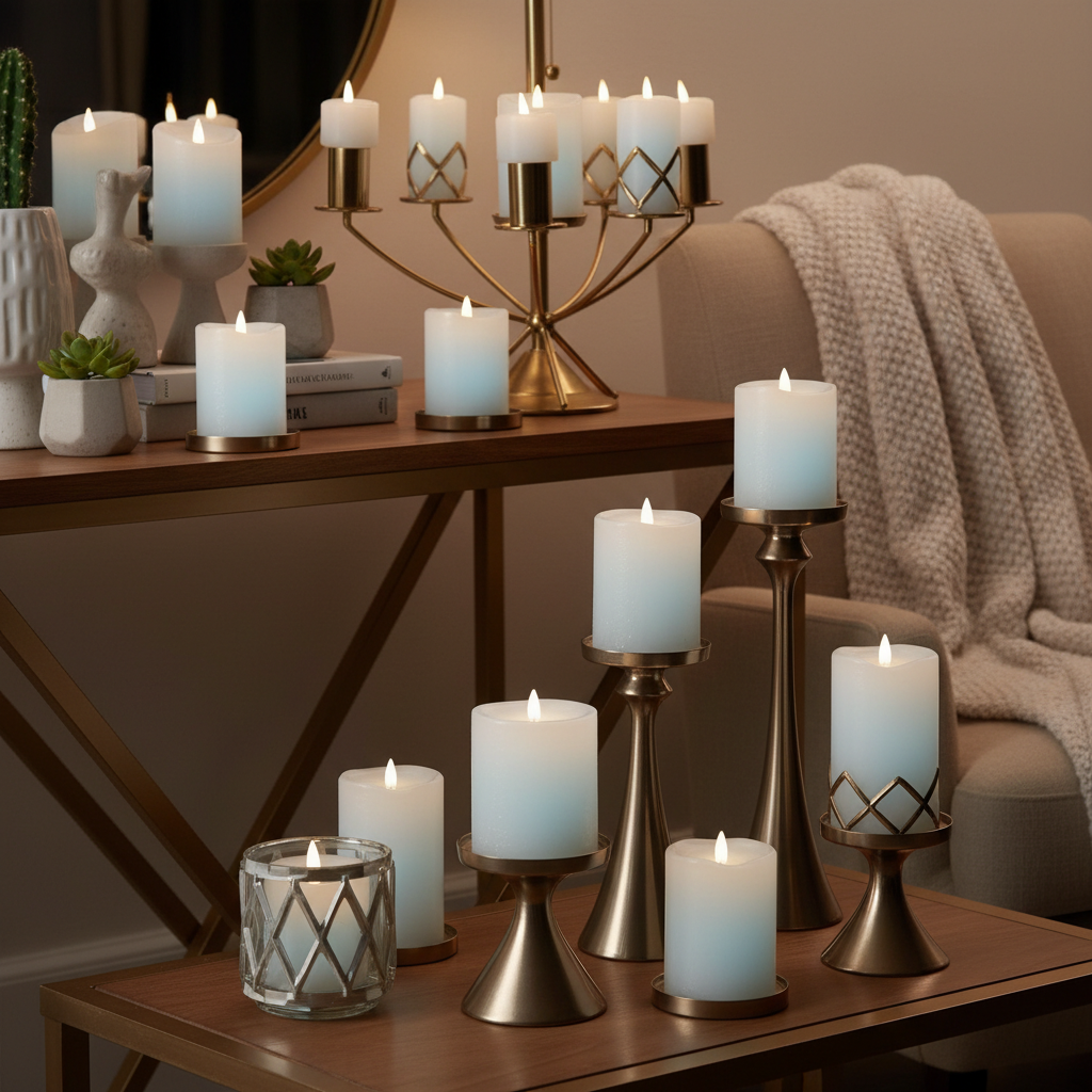 Enhance Your Home with Stunning Cool White LED Flameless Candles