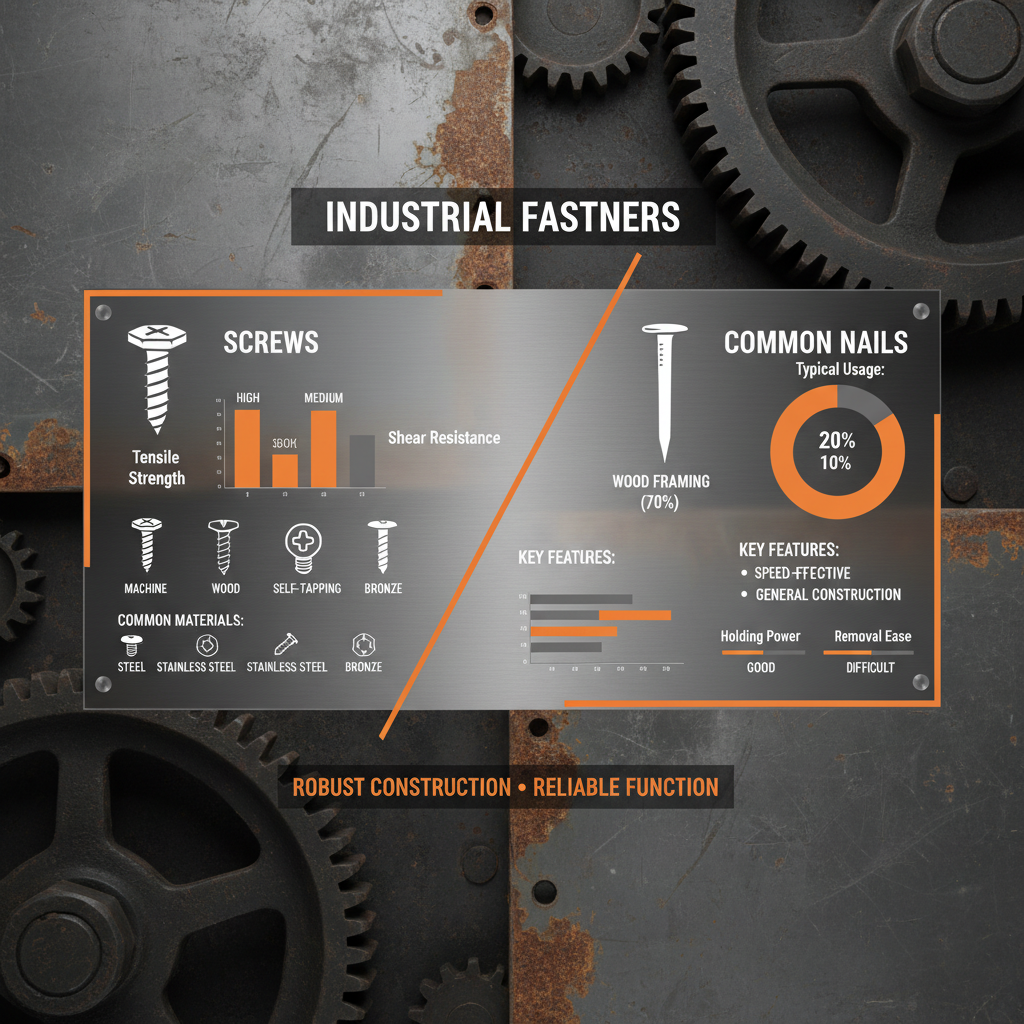Understanding the Differences Between Screws Common Nails and Their Applications