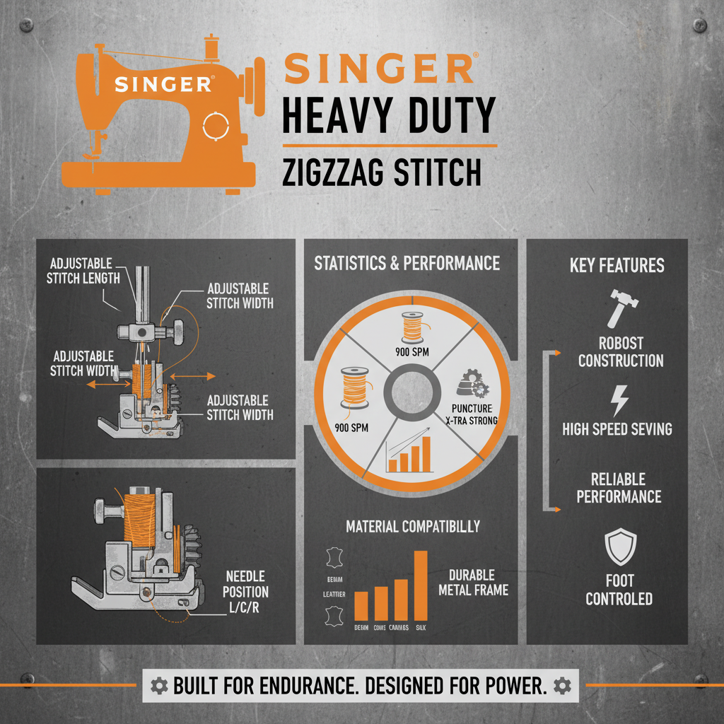 Mastering the Zigzag Stitch on Your Singer Heavy Duty Sewing Machine
