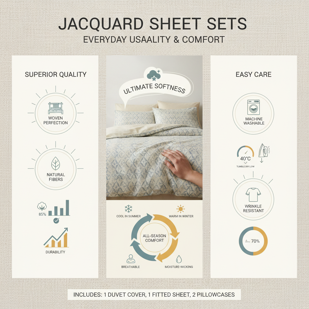 Discover the Luxurious Comfort of Jacquard Sheets Sets for a Restful Sleep