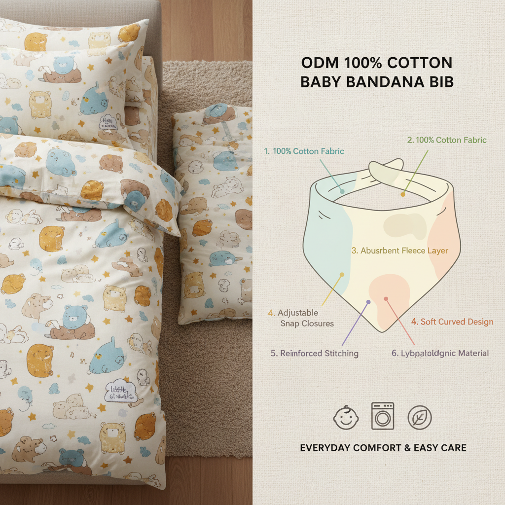 ODM 100 Cotton Baby Bandana Bibs Customizable Options and Benefits