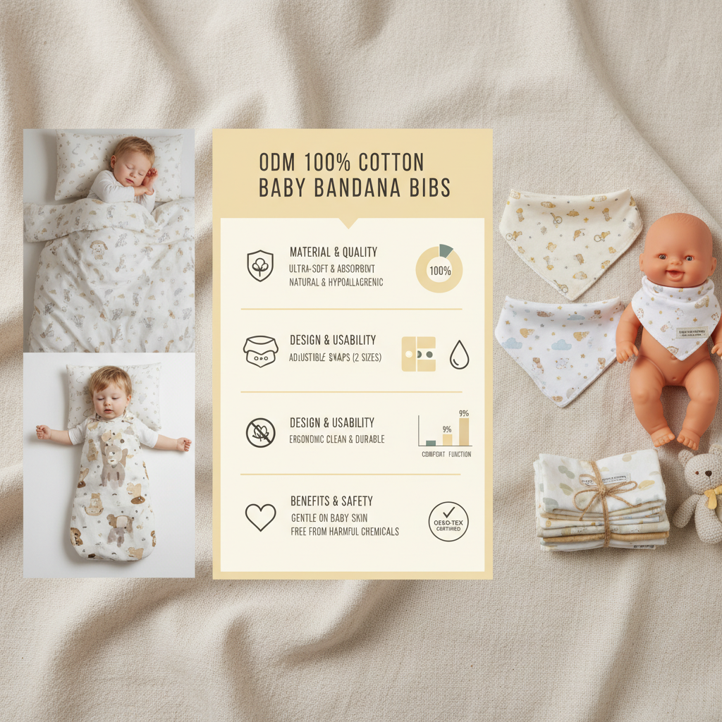 ODM 100 Cotton Baby Bandana Bibs Customizable Options and Benefits