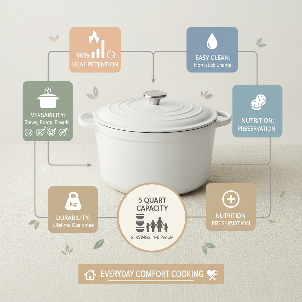 The Comprehensive Guide to the White Dutch Oven 5 Qt for Kitchen Excellence