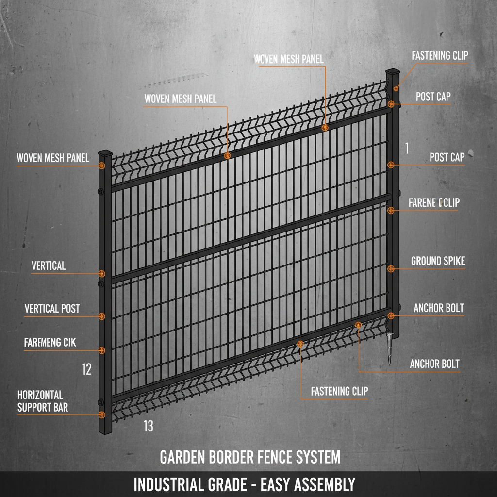 Enhance Your Garden with a Durable Black Garden Border Fence