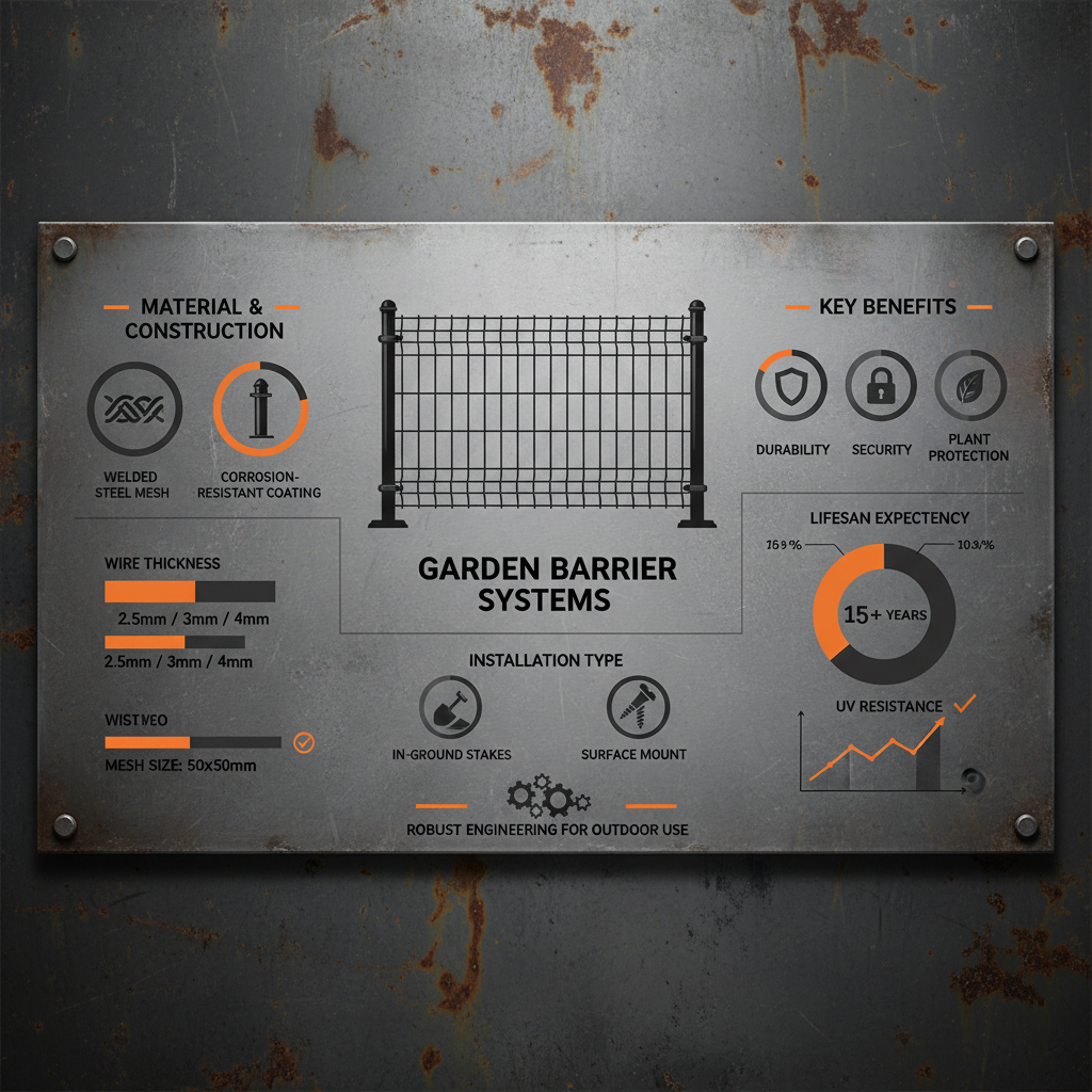 Enhance Your Garden with a Durable Black Garden Border Fence