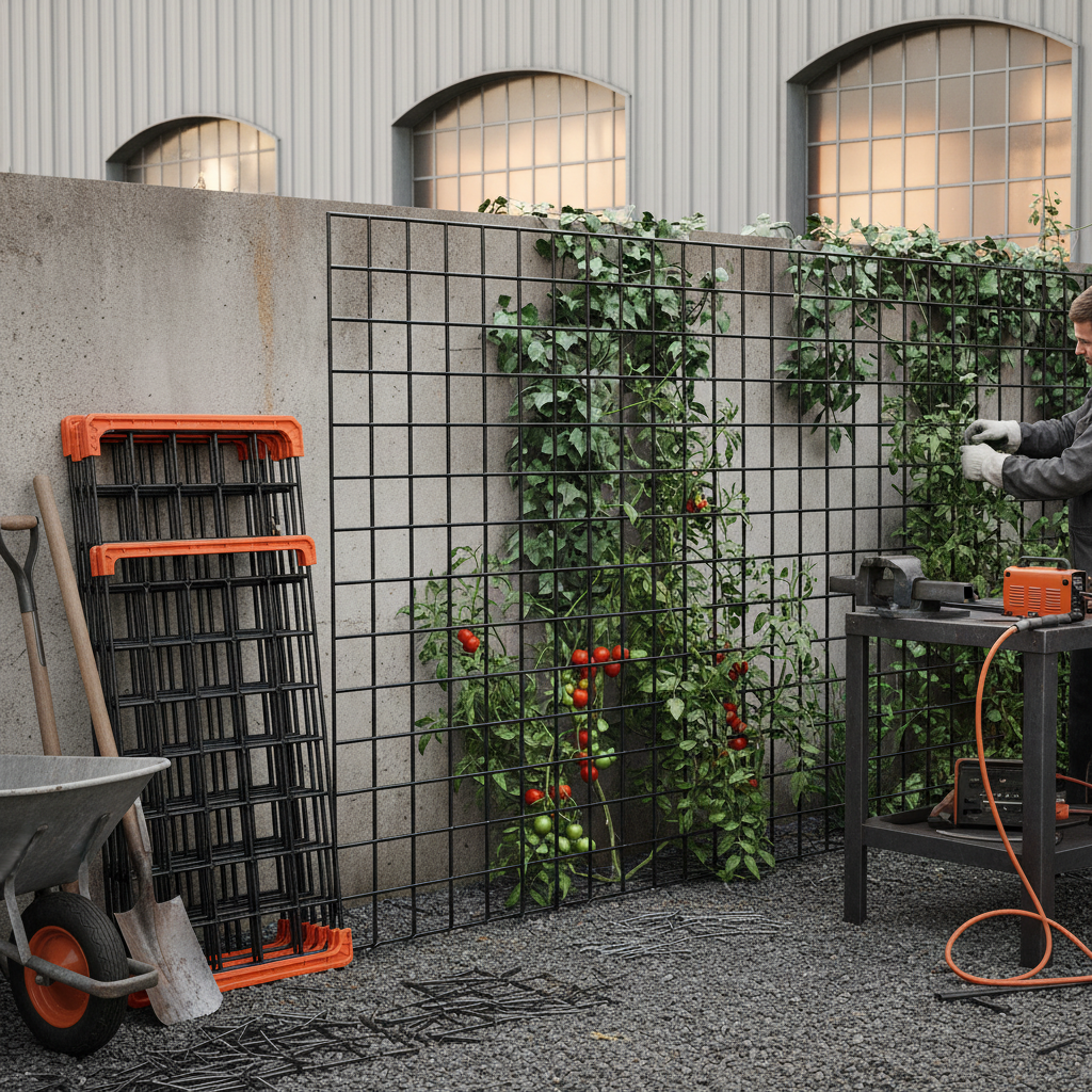 Explore the Versatility of Black Weld Mesh Trellis Panels for Garden Design