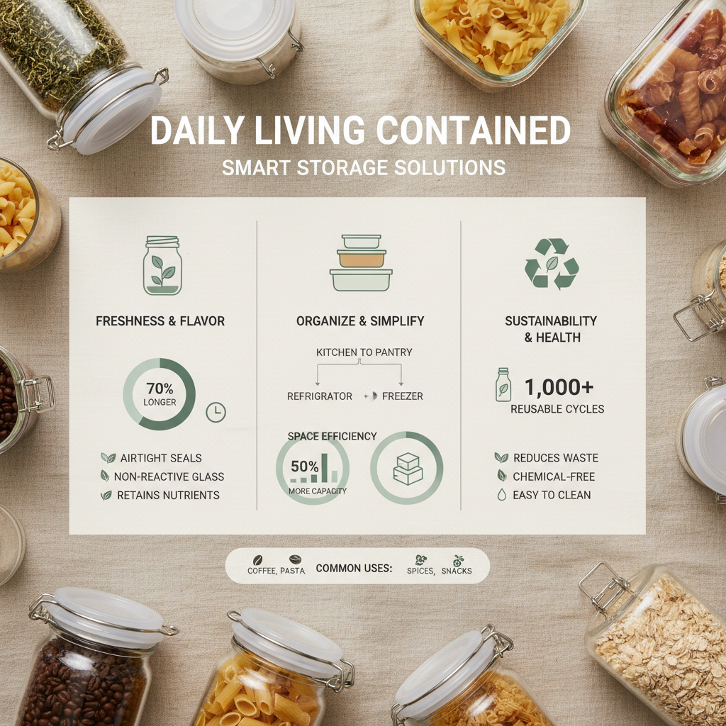 Choosing the Right Lidded Glass Containers for Kitchen and Pantry Organization